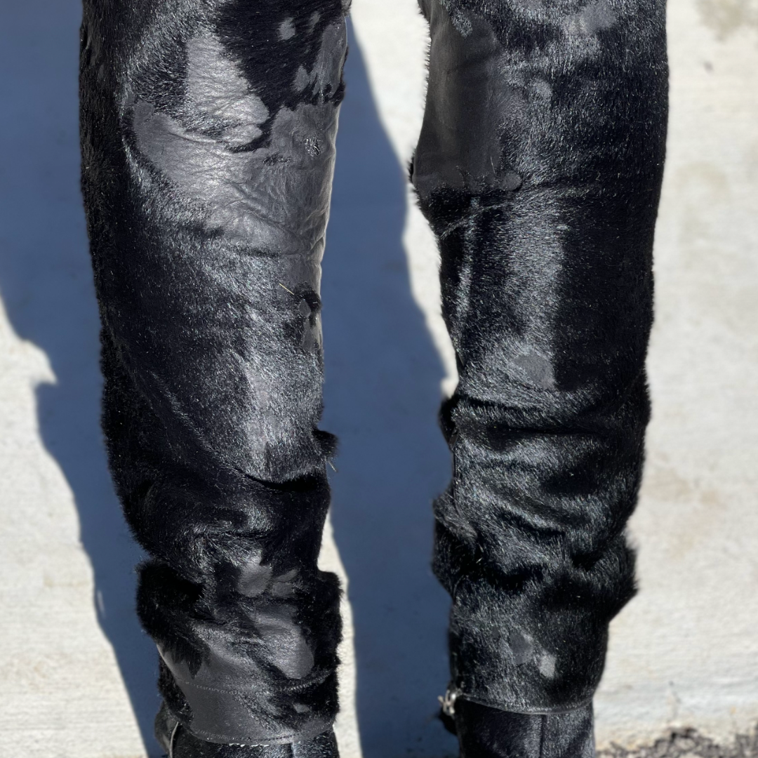 “Noire Me” Cowhide Boot Cover