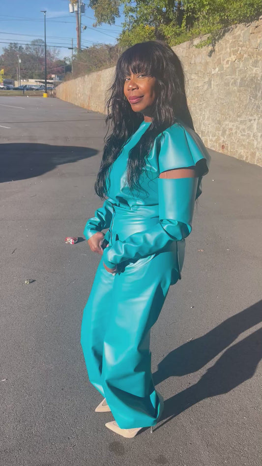 Le’ Teal Jogger Set