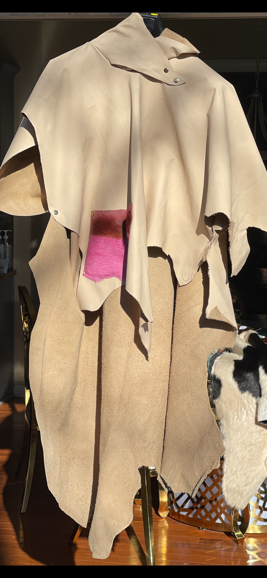 Z.CoCrème De La Crem Leather Caftan.